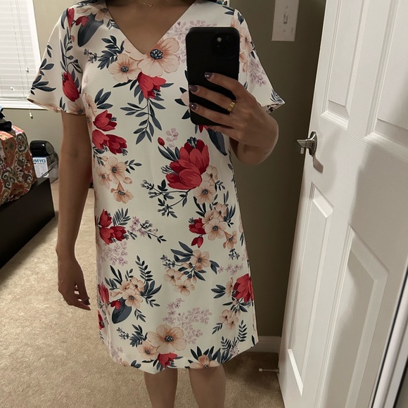 ANN TAYLOR shift floral dress - Picture 3 of 3